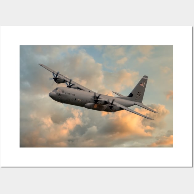 USAF C-130 Hercules Wall Art by SteveHClark